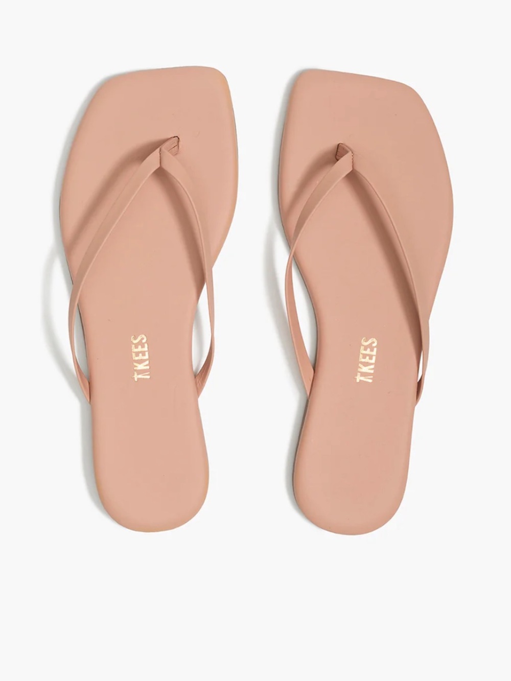 TKEES Blush Square-Toe Thong Sandal - unworn